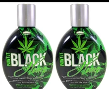 2 Millennium Tanning PAINT IT BLACK HEMP Dark Bronzer Lotion