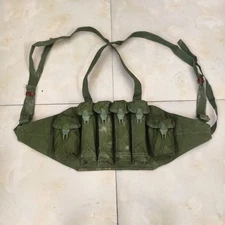 Original Surplus 1987 Chinese Type 85 Chest Rig Ammo Pouch Mag Pouch Marked
