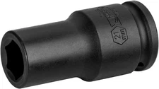 Jetech 3/4-Inch Drive 21mm Deep Impact Socket with 6-Point 21mm, Black 