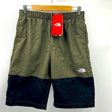 NWT THE NORTH FACE BOYS SIZE XL COLOR BLOCK 2 POCKET SWIM SHORTS BLACK GREEN