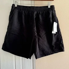 Dolfin Men's Solid Black 5 Inch Water Shorts Size Medium NWT Style 9060N