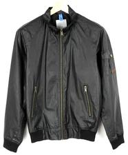 PEAK PERFORMANCE Bishop Jacket Men's SMALL Bomber Style Waxed Look Pockets