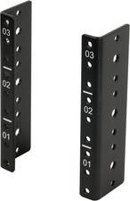 3U Vertical Rack Rail Pair Kit DIY Rack Rails Kit, 12-24 Screws Included to Moun