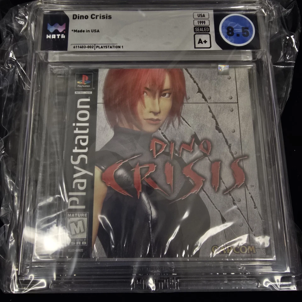 PS1 Dino Crisis (Sony PlayStation 1, 1999) sealed  wata 8.5 a+ - Image 2 of 4