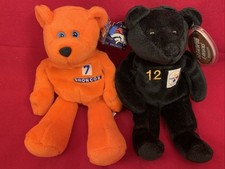 TY Beanie Baby  Elway 7 Broncos  Bradshaw 12 Steelers NFL Plush Beanie Babies