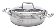 New 360 Cookware Stainless Steel 2.3 Quart Casserole With Cover