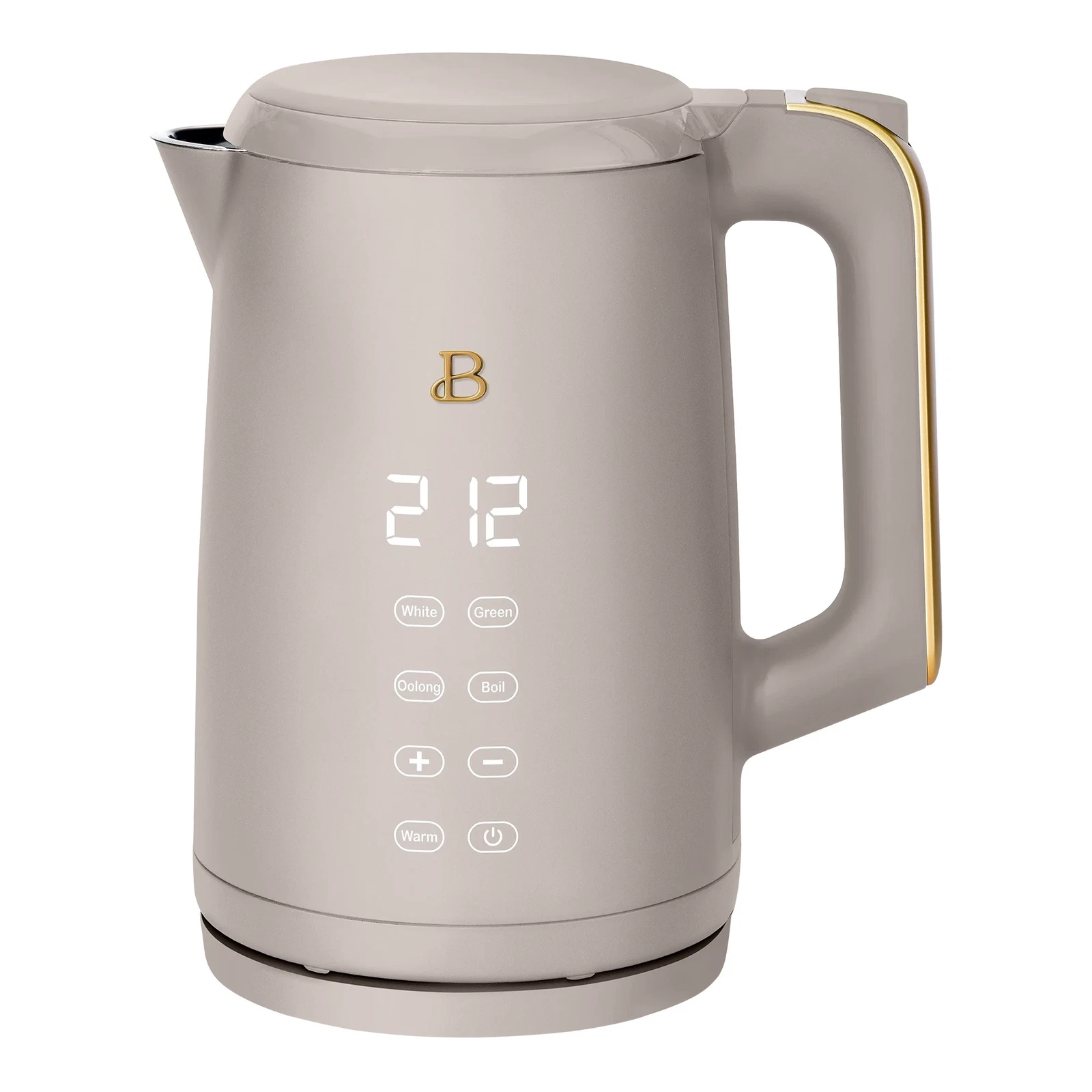 1.7L Electric Kettle 1500W Porcini Taupe by Drew Barrymore, One-Touch