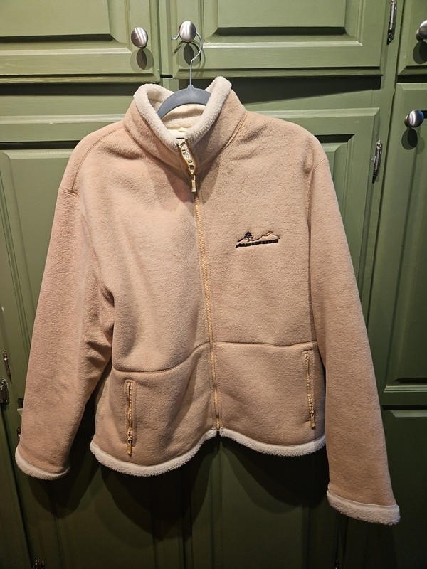 North End All Climate Wear Ladies Large Jacket fleece Tan Ivory 