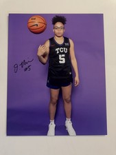 Olivia Miles Signed Autograph 8x10 Photo TCU Horned Frogs Minnesota Lynx GTP #1