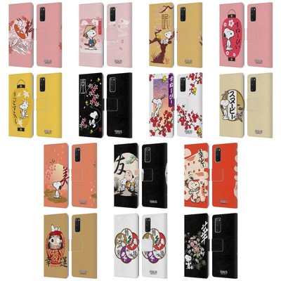 OFFICIAL PEANUTS ORIENTAL SNOOPY LEATHER BOOK WALLET CASE FOR SAMSUNG PHONES 1