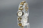 Vtg. [N MINT] SEIKO 1E20-0030 Bracelet Heart Silver Quartz Ladies Watch JAPAN