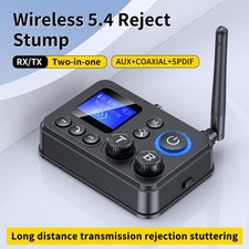 RX/TX Bluetooth 5.4 Transmitter Receiver 3.5mm AUX TV Home Stereo Audio Adapter