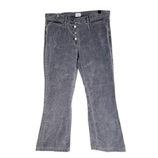 Vintage 90s Calvin Klein Corduroy Bootcut Flare Pants Womens 34x28 Gray Mid Rise