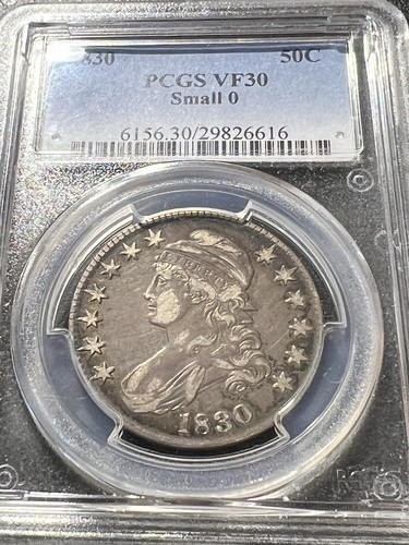 1830 capped bust half dollar small o PCGS Vf 30 - Picture 2 of 7