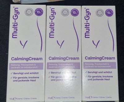 Multi-Gyn CalmingCream Juckreiz Intimbereich 50 G,neu, 3x50 Ml,MHD 08.26