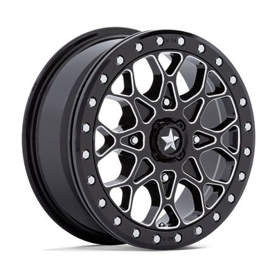 MSA Off-Road M48 Portal Beadlock 15x6 4x110 38 Black Milled Wheels(4) 86 15'' inc