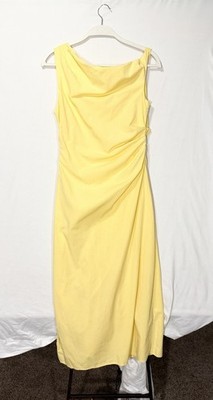 Mango MNG Yellow One Shoulder Midi Dress Women's Medium Ruched Side Slit Summer | eBay Mango MNG Yellow One Shoulder Midi Dress Women's Medium Ruched Side Slit Summer | eBay