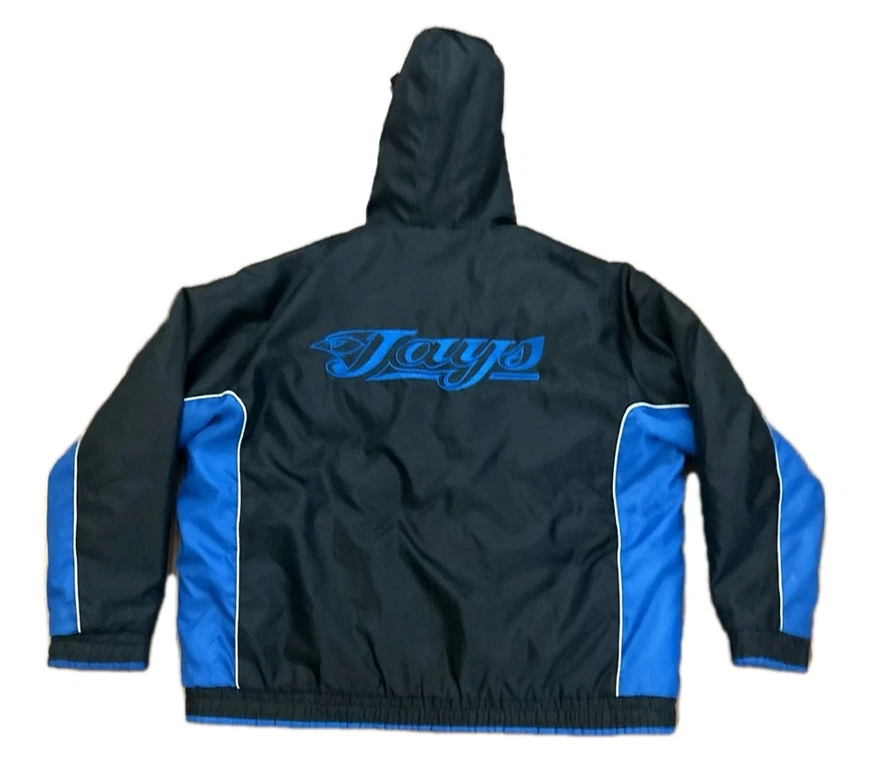 Vintage Toronto Blue Jays XXL Parka Full Zip Jacket Insulated Embroidered G-III - Image 2 of 4