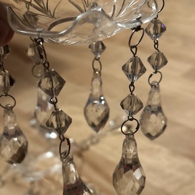 Bobeche coppetta vetro cristallo ricambio per lampadario lampadari app – arte e luce designers