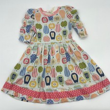 MATILDA JANE Puff Half Sleeve Dress Girl Size 4 Fit Flare Fruit A-Line Stretch
