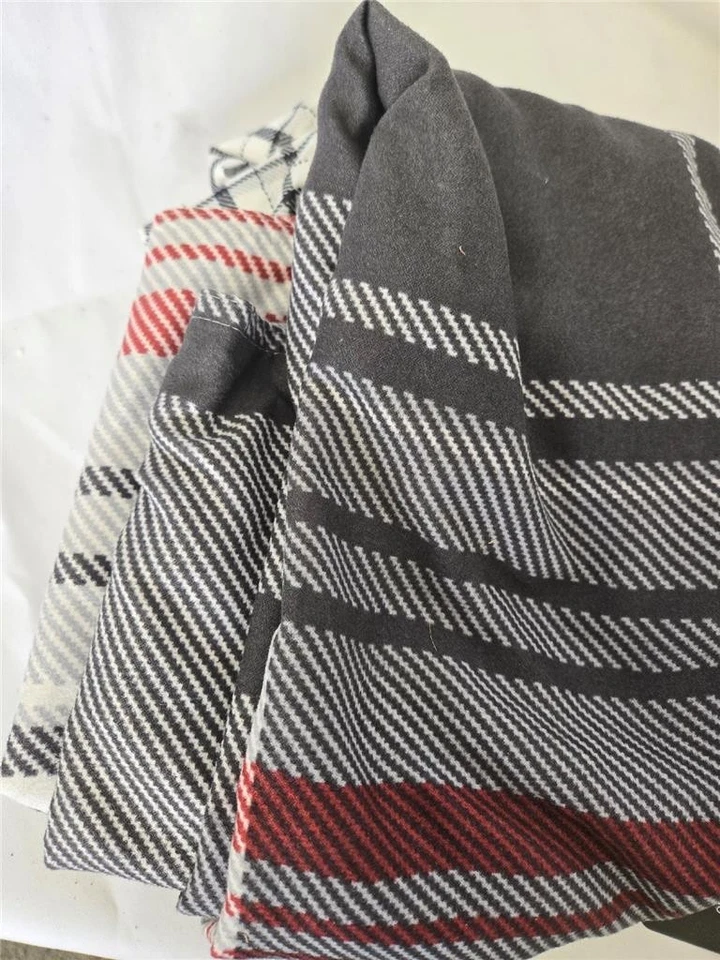 #= Juego de funda nórdica y farsa de gamuza Eddie Bauer texturizada Normandía a cuadros negro rojo Foto 4 de 4