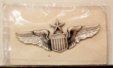 USAF US Air Force Senior Pilot Wings Badge Insignia Large Sized Oxidized