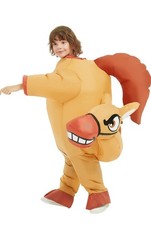 Inflatable Horse Costume Kids Ride-on Costume Blow up