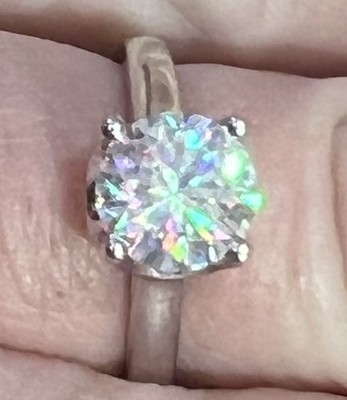 1.51ct Round Brilliant Natural Diamond GIA 14k White Gold Solitaire Ring 5.5
