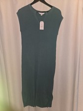 Time and Tru Womens TT SS Vneck sweater dress. size Small (4-6) Textured Stitch