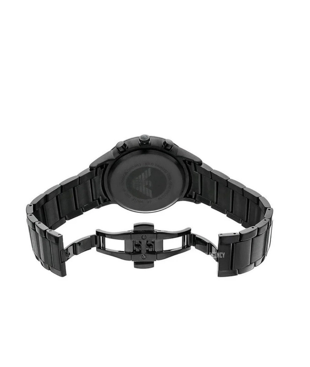 Emporio Armani AR2453 Mens Chronograph Watch Black for sale