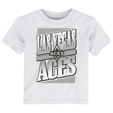 Toddler  White Las Vegas Aces Team Stack T-Shirt