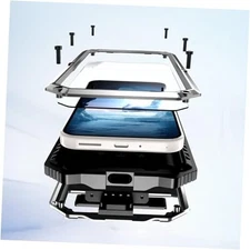  Case Metal Heavy Duty Phone Case para Built for Google Pixel 9 Pro XL Silver