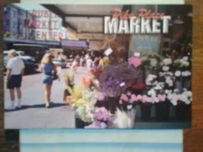 POST CARD PIKE PLACE MARKET SEATTLE WASHINGTON.KING COUNTY