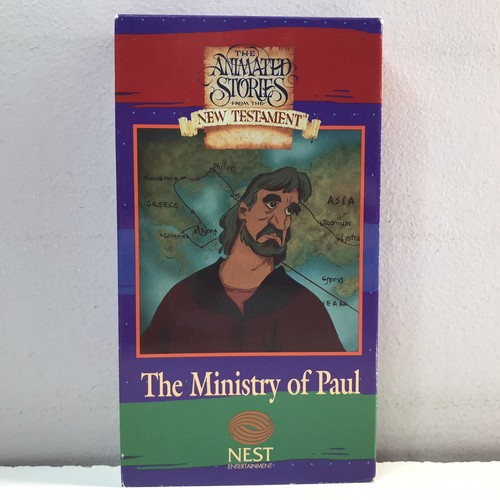 Animated Stories New Testament Ministry of Paul VHS Video Tape Nest Christian - Picture 8 of 8