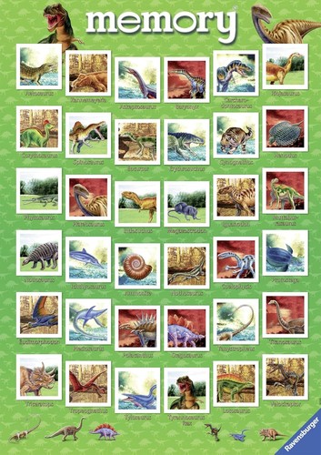 Dino Memory, Spieleklassiker für alle Dinosaurier Fans ab 4 - Bild 3 von 5