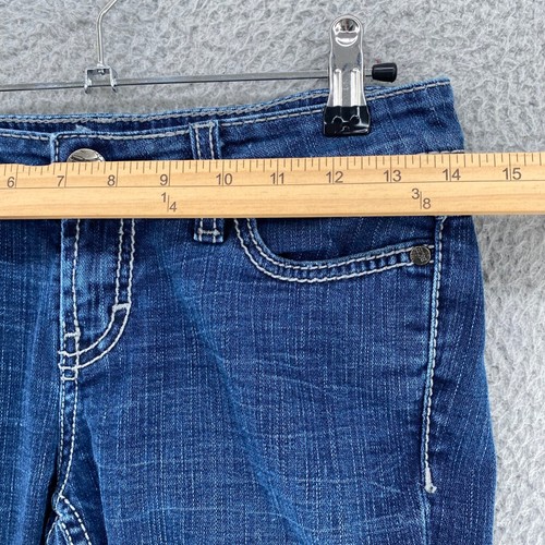 Stivali BKE Jeans donna 26 Sabrina blu lavaggio medio vita media elasticizzati bordo a contrasto - Foto 5 di 12