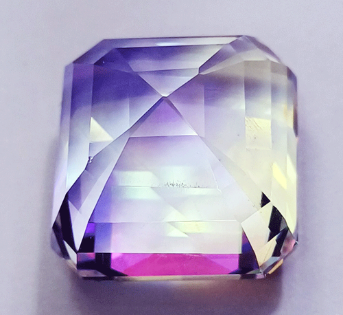 Octagon Shape Certified 69.40 Ct Mystic Quartz Rainbow Color Loose Gemstone - Picture 5 of 6