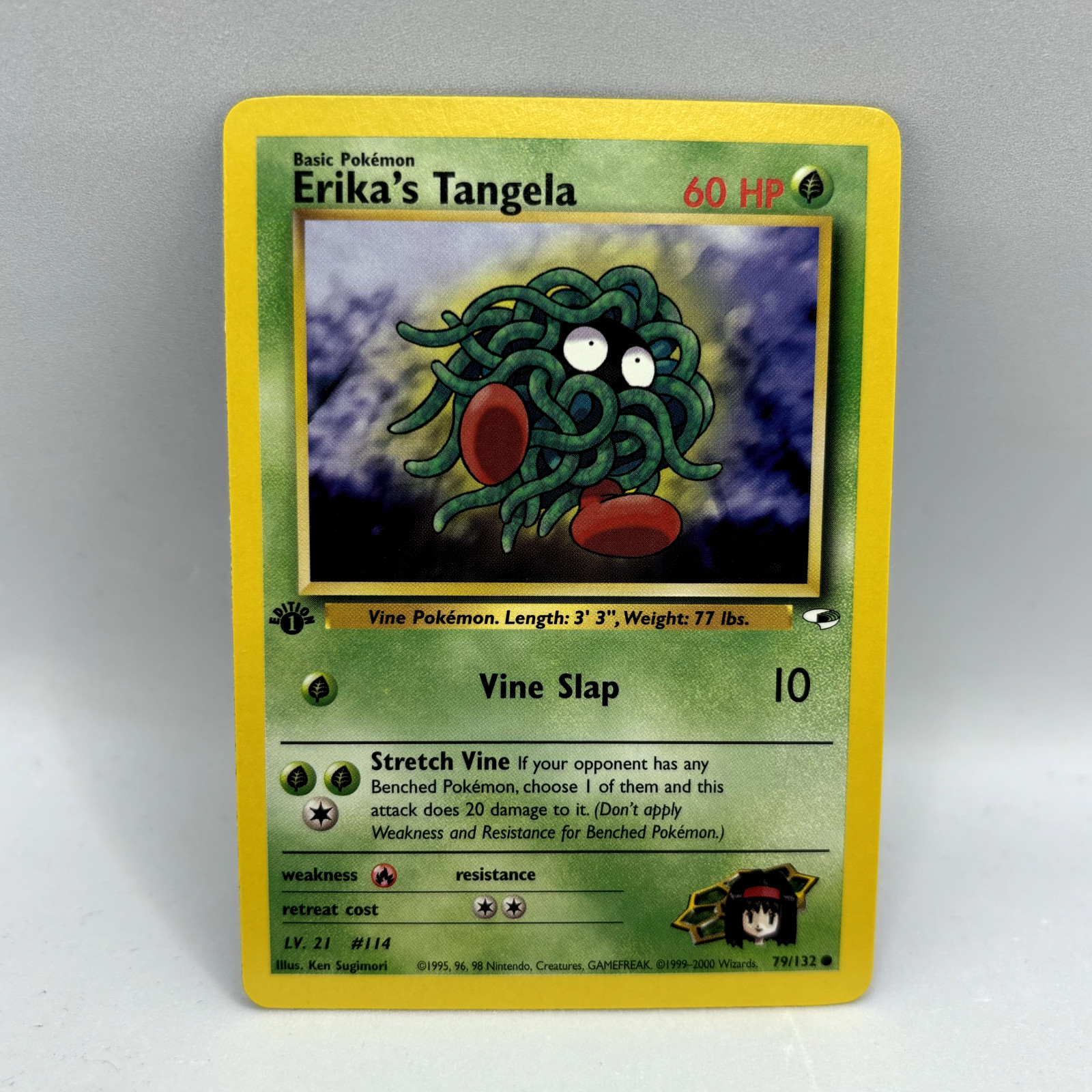 Pokemon TCG - Erika's Tangela 79/132 1st Edition - WOTC Gym Heroes - NM