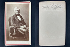 Charles Laffitte, banquier Vintage cdv albumen print.Charles Pierre Eugène Laf