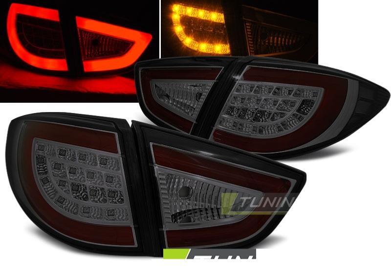 Feux arriere LED BAR fumes pour Hyundai IX35 de 2009 a 2015 en paire