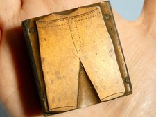 Antique Plain Shorts Mens Sportswear Advertising Pictorial Printing Block B53