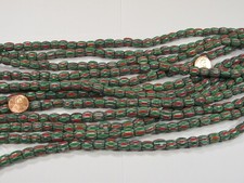 12 Strands 15" India Handmade Chevron Glass Beads Wholesale Bulk Lot MN-16   