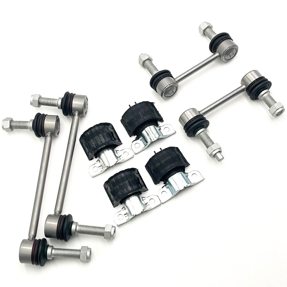 8Pcs Front+Rear Sway Bar Links & Front Bushings Set for Mercedes-Benz ...