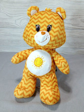 Care Bears Funshine Bear Kellytoy Zigzag 13" Plush Sun Belly Badge TCFC 2017