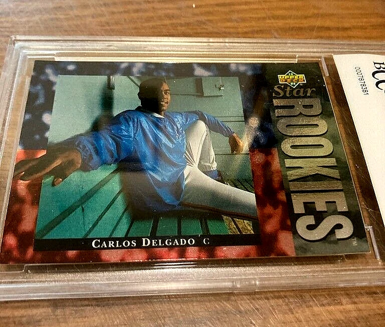 1994 Upper Deck Star Rookies Electric Diamond #8 Carlos Delgado RC BCCG9 Near Mt - Image 2 of 2