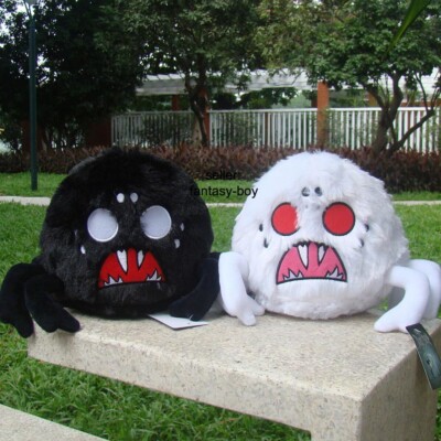2Pcs Don't Starve Plush White & Black Shadow Spider Queen 6.5'' Stuffed Toys Doll