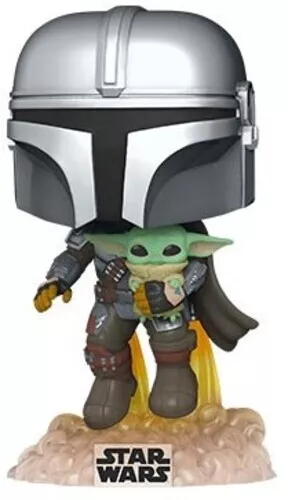 FUNKO POP! Star Wars: The Mandalorian - Mando Flying with Jet Pack [New Toy] V