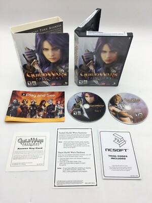 Guild Wars: Factions (PC, 2006) w/ Manual, Inserts, & 2 Game Discs