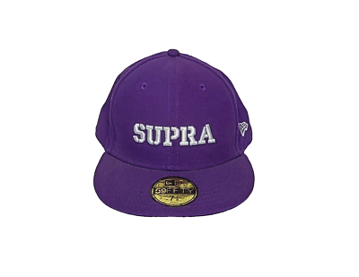 VINTAGE* - Size 7 7/8 - SUPRA Footwear New Era Hat Fitted Cap