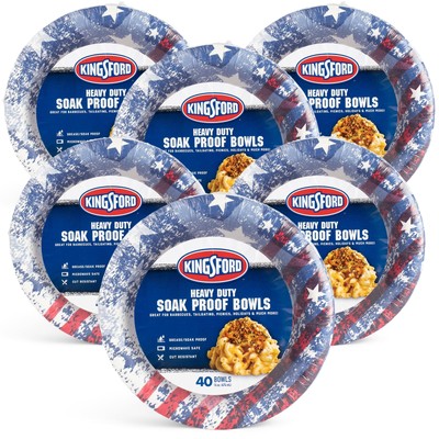 Heavy Duty Soak Proof Paper Bowls 16 Oz 40 Count pack Of 6 Paper Bowls For Bar